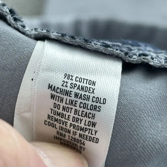 Bonobos Mens Slim Fit Gray Chinos 32/30 Cotton Spandex Blend 4564 - Picture 6 of 12